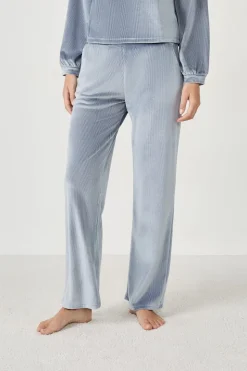 Pantalón de pijama con efecto terciopelo