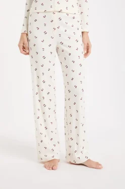 Pantalón de pijama con estampado de cerezas