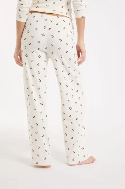 Pantalón de pijama con estampado de cerezas