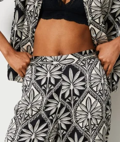 Pantalón de pijama con estampado floral