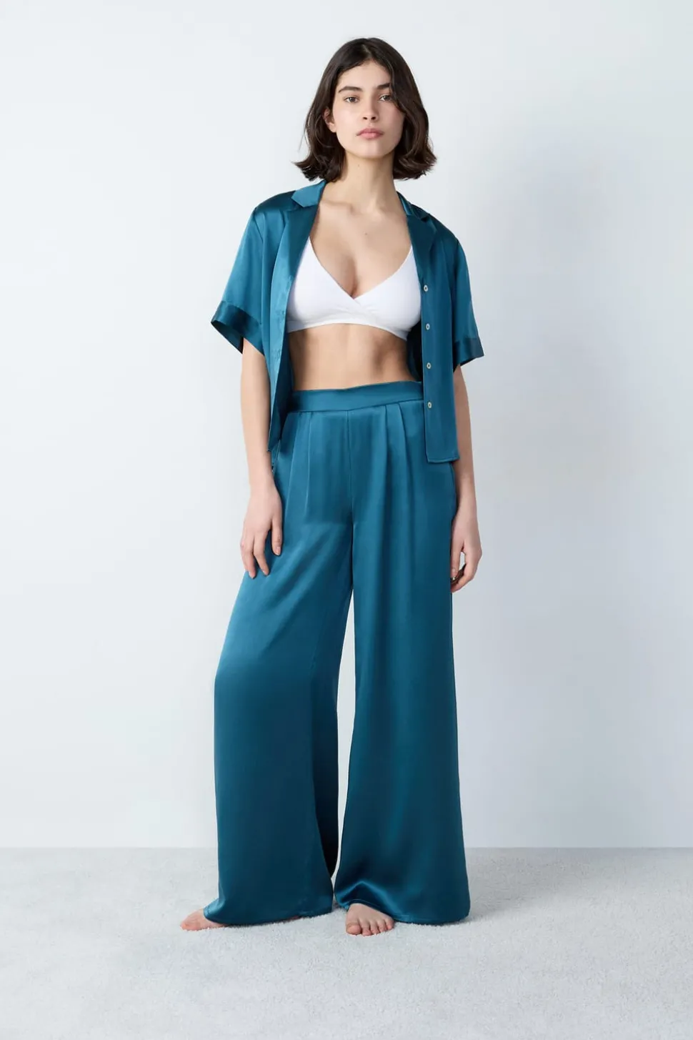 Pantalón de pijama de seda