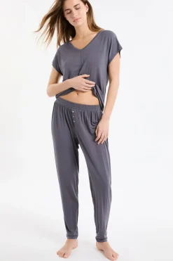 Pantalón de pijama liso