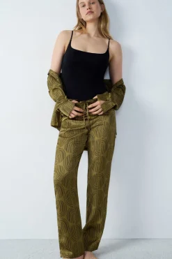 Pantalón de pijama liso estampado