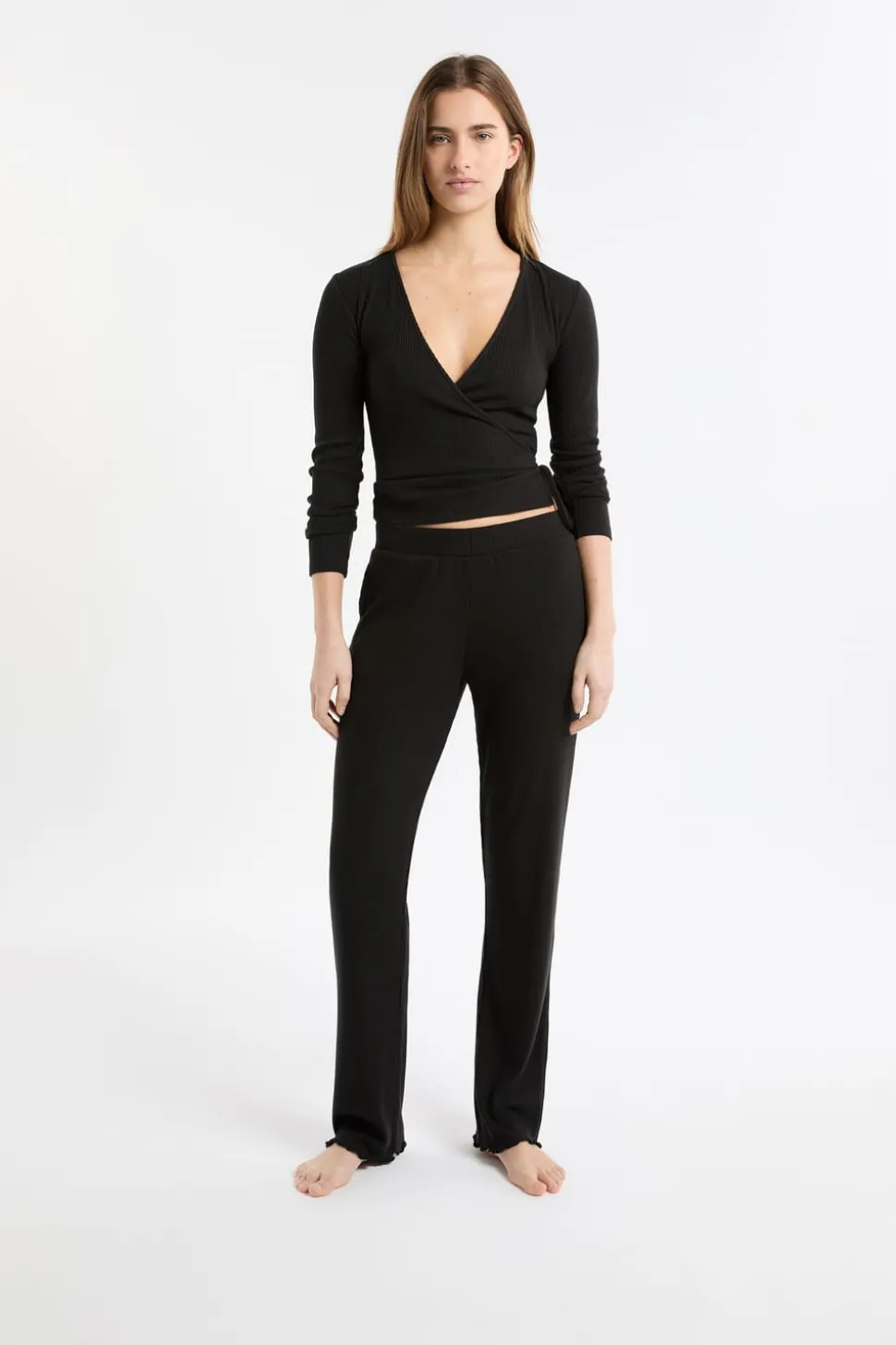 Pantalón de pijama recto