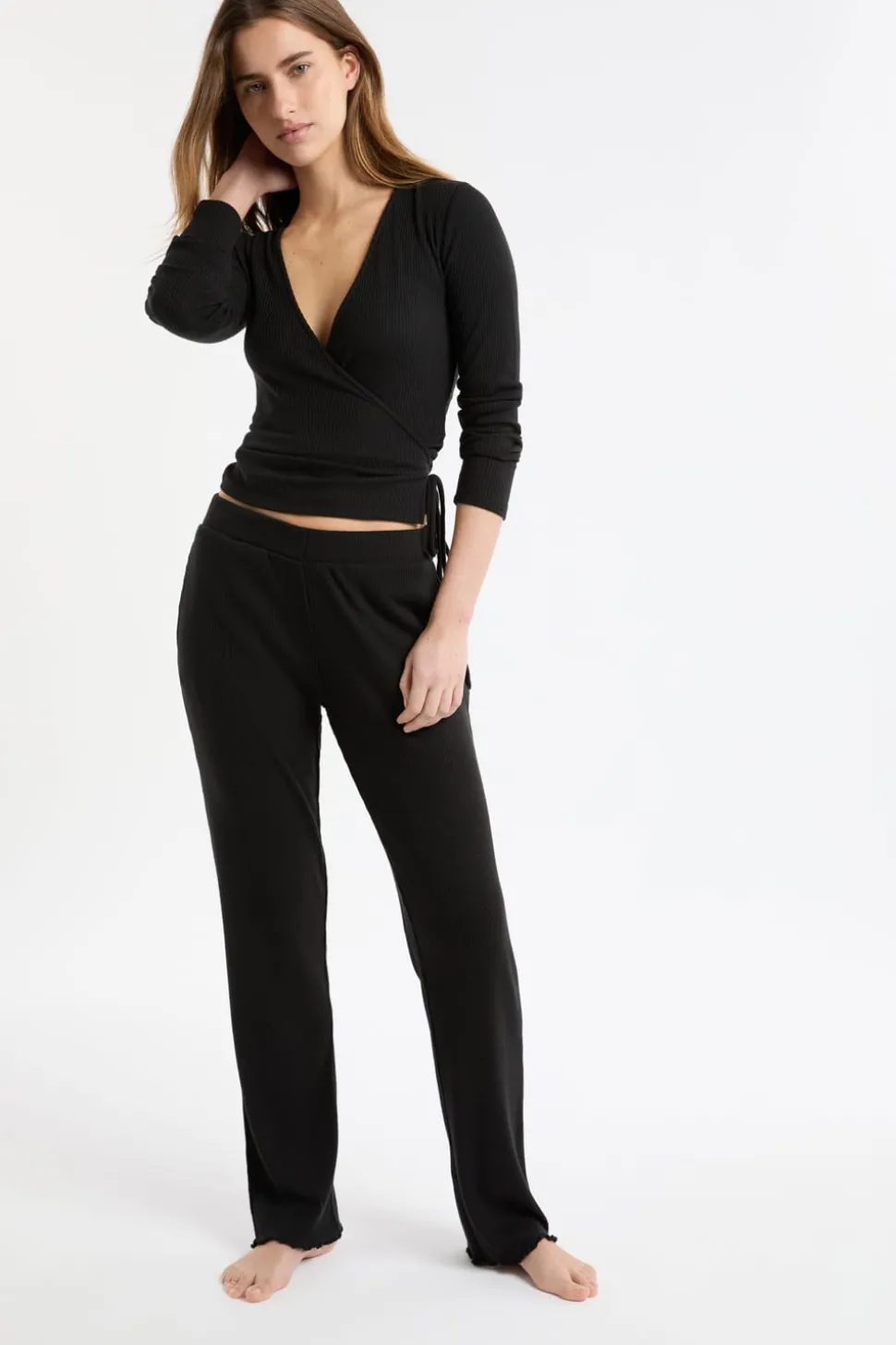 Pantalón de pijama recto