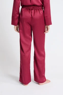 Pantalón de pijama satinado estampado