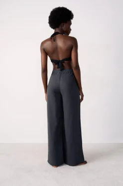 Pantalón de playa ancho de lino