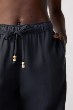 Pantalón de playa ancho de lino