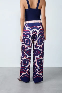 Pantalón fluido estampado