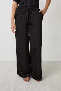 Pantalón satinado de corte ancho