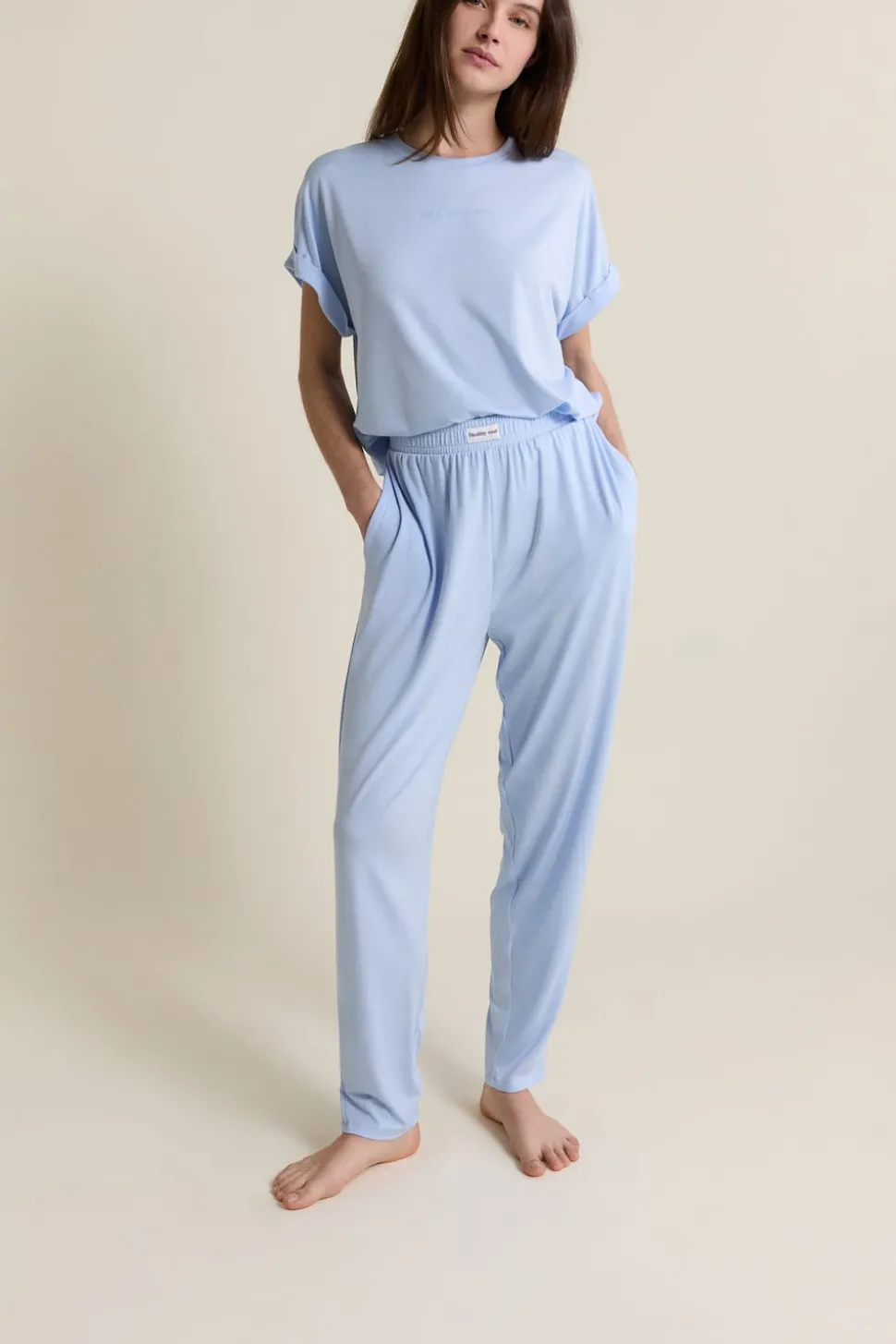 Pantalon de pyjama élastiqué