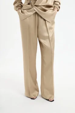 Pantalon large en crêpe