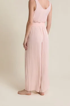 Pantalon satiné coupe large