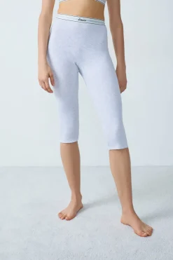 Pantalones cortos de ciclista de algodón acanalado