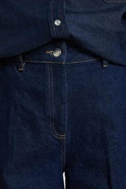 Pantalones vaqueros anchos de algodón