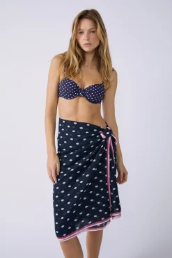 Pareo de algodón estampado Marcia Wear x Etam