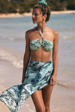 Pareo de algodón estampado