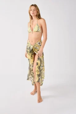 Pareo de algodón estampado