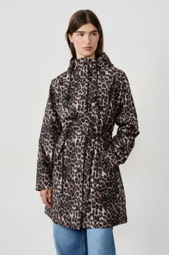 Parka estampado leopardo