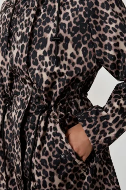 Parka estampado leopardo