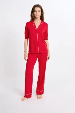 Pijama de 2 piezas de manga larga