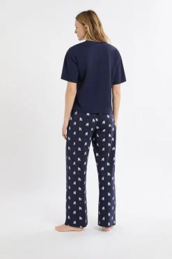 Pijama de dos piezas con estampado de perros