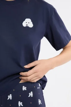 Pijama de dos piezas con estampado de perros