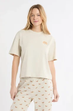 Pijama de dos piezas con estampado de perros