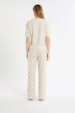 Pijama de dos piezas con estampado de perros