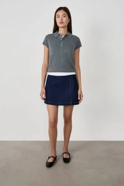 Polo de manga corta con botones