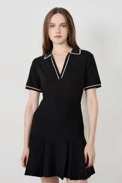 Polo de manga corta de algodón