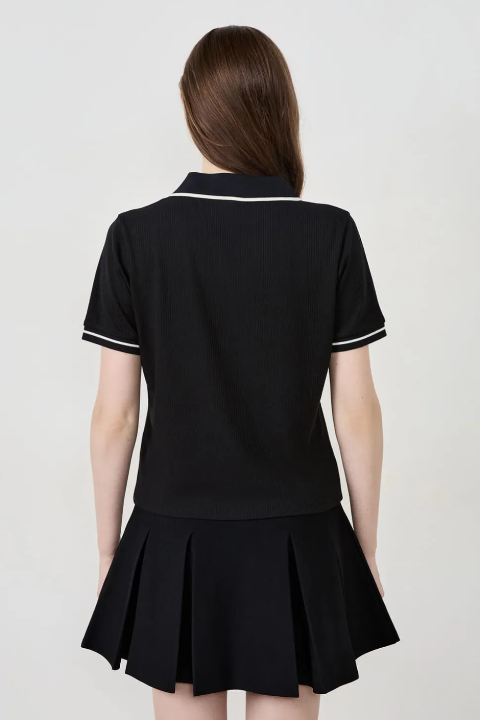 Polo de manga corta de algodón