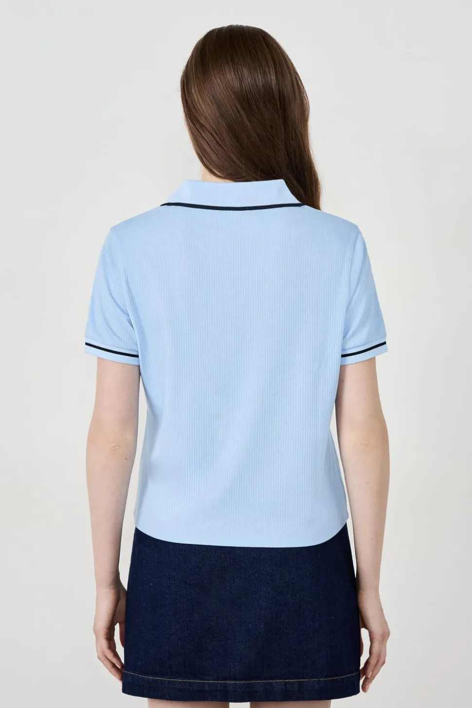 Polo de manga corta de algodón