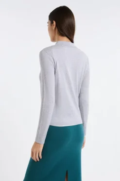 Polo de manga larga de lana