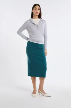 Polo de manga larga de lana