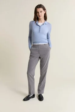 Polo de manga larga de lana