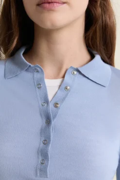 Polo de manga larga de lana