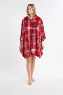 Poncho sin mangas de forro polar