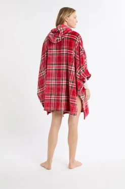 Poncho sin mangas de forro polar