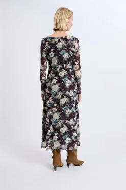 Robe longue à motifs fleuris