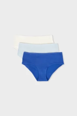 Set de 3 bragas culottes de algodón