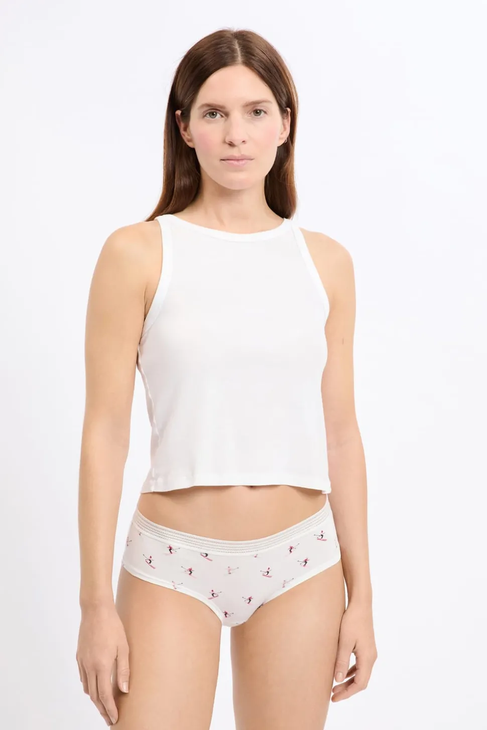 Set de 3 bragas culottes de algodón y encaje con motivos