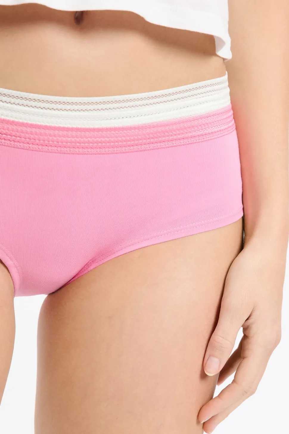 Set de 3 bragas culottes de algodón y encaje con motivos