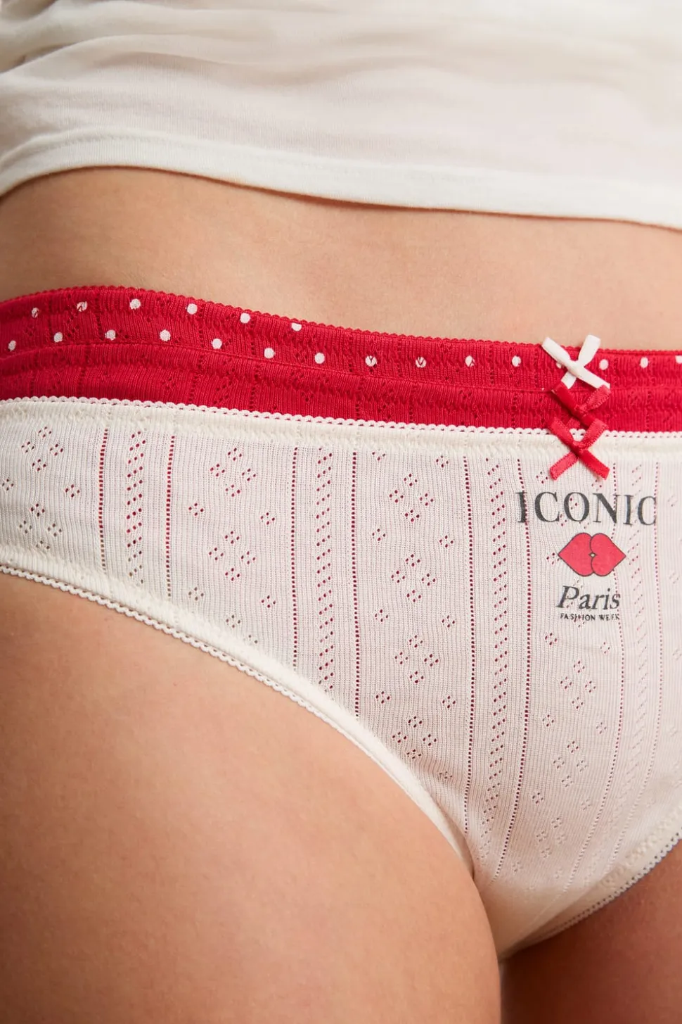 Set de 3 bragas de algodón