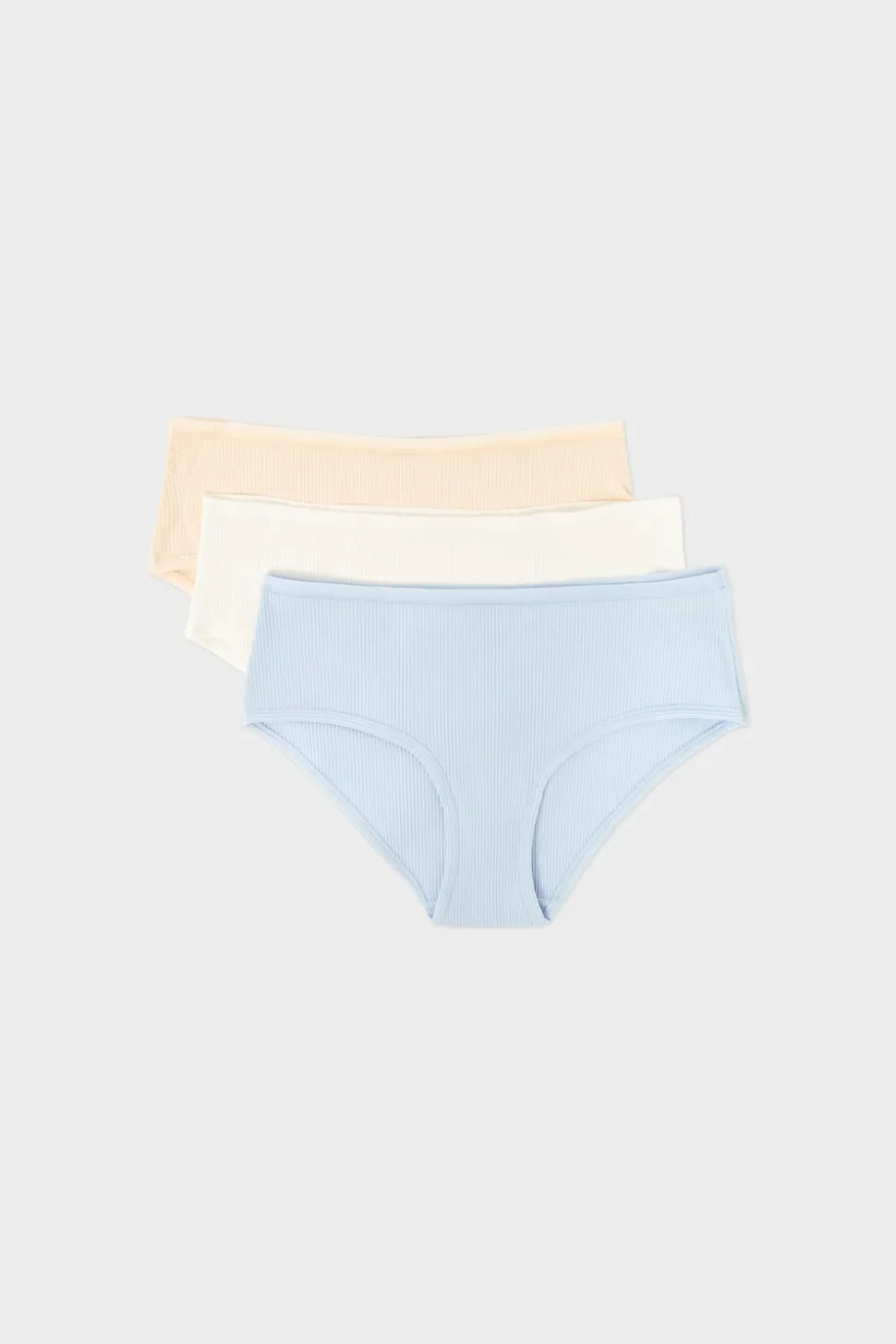 Set de 3 bragas de algodón