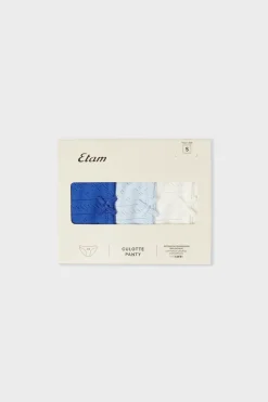 Set de 3 bragas de algodón