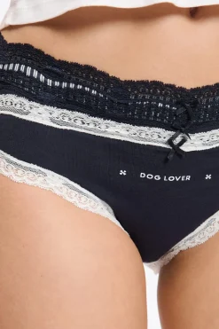 Set de 3 bragas de algodón