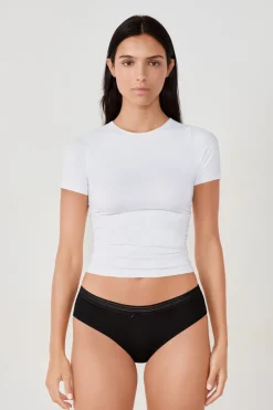 Set de 3 braguitas culotte de algodón y encaje