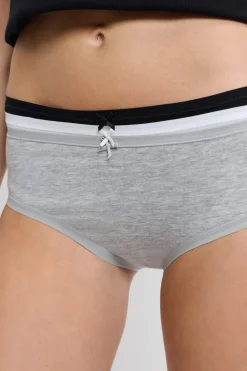 Set de 3 braguitas culotte de algodón orgánico