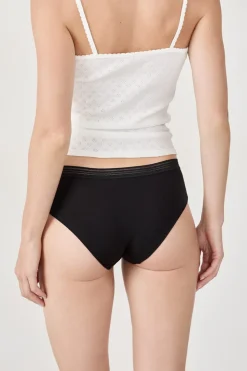 Set de 3 braguitas culotte de algodón y encaje